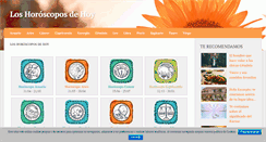 Desktop Screenshot of loshoroscoposdehoy.com